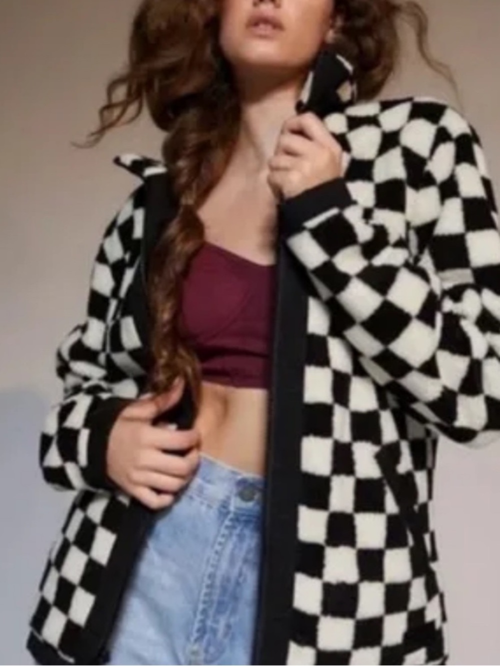 Pendleton Checkerboard Zip-Up Jacket